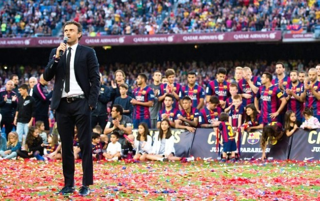Luis Enrique menanggalkan jabatan sebagai pelatih Barcelona saat kontraknya kedaluwarsa pada pengujung musim 2016-2017.jpeg