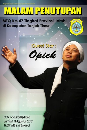 Opick Akan Meriahkan Malam Penutupan MTQ Provinsi Jambi