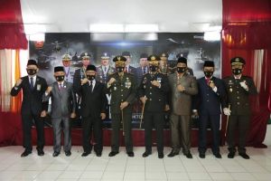 Ketua DPRD Fajran, Ikuti Upacara Virtual, HUT TNI ke-75