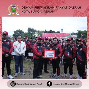 Ketua DPRD Sungaipenuh Hadiri Pelepasan Kontingen Kota Sungaipenuh Untuk Porprov Jambi 2023