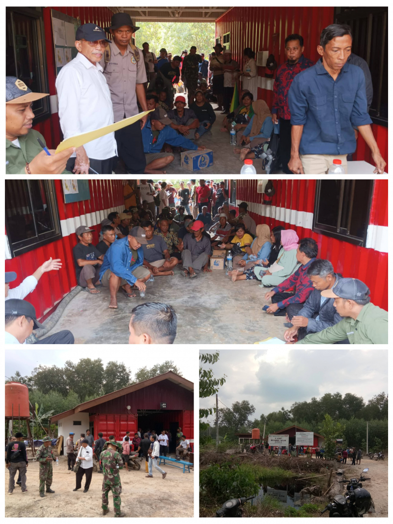 Suasana saat pertemuan antara Masyarakat dan Pihak PT Agrinas