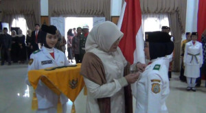 Bupati Dillah Kukuhkan Calon Paskibraka HUT RI ke-80