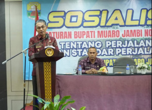 Wabup Muaro Jambi Buka Sosialisasi Perbup Perjalanan Dinas