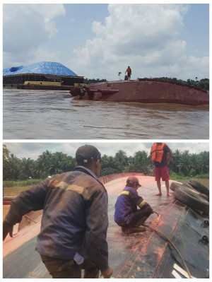 Aksi Heroik Binpotmar Selamatkan Abk Yang Terjebak Di Dalam Kapal Di Perairan Tanjabtimur