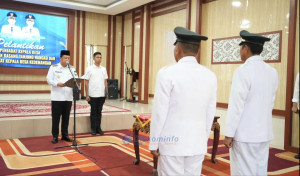 Lantik Pj Kades, BBS Pesan Bangun sinergi dan Jaga Koordinasi 