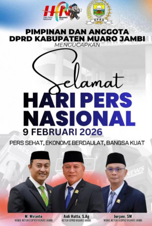 Pimpinan DPRD Muaro Jambi Ucapkan Selamat HPN, Tekankan Peran Strategis Pers