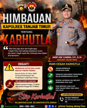 Siaga El Nino 2026, Polres Tanjab Timur Perketat Patroli dan Larang Bakar Lahan